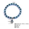 Blue Charm Bracelet Elastic Couple Lucky Vintage Blue Eye Bracelet Evil Eye Bracelet Gift
