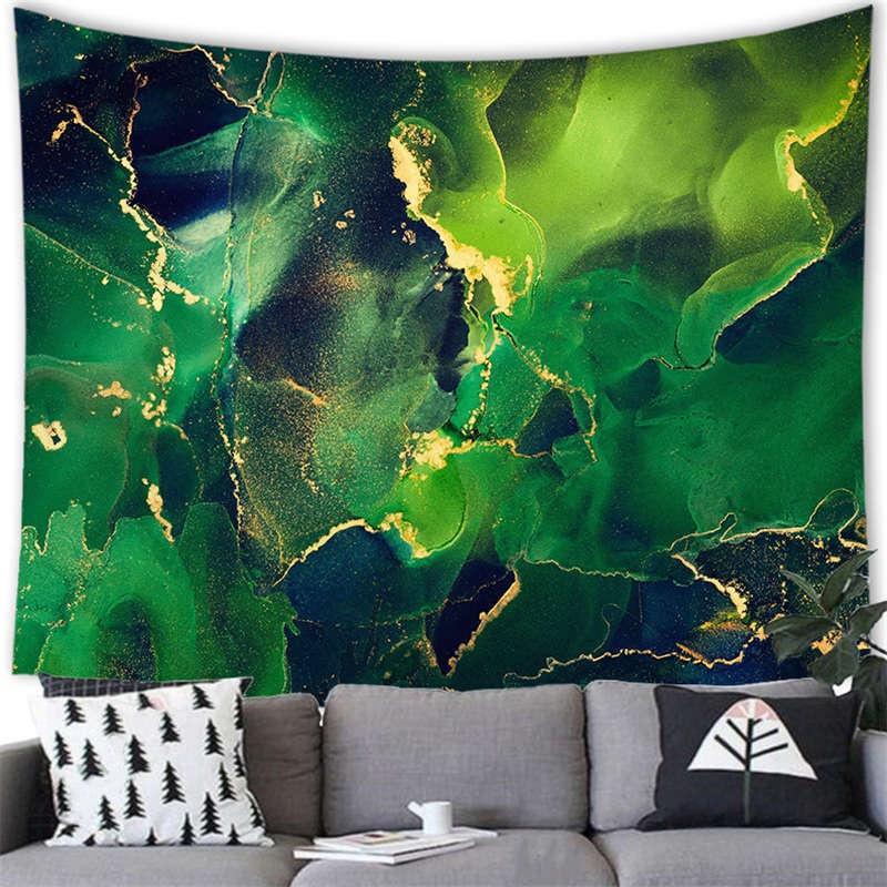 Luxury Wall Hanging Marble Texture Pattern Tapestry Painting Bedroom Living Room Decoration Room Background Hanging Wall