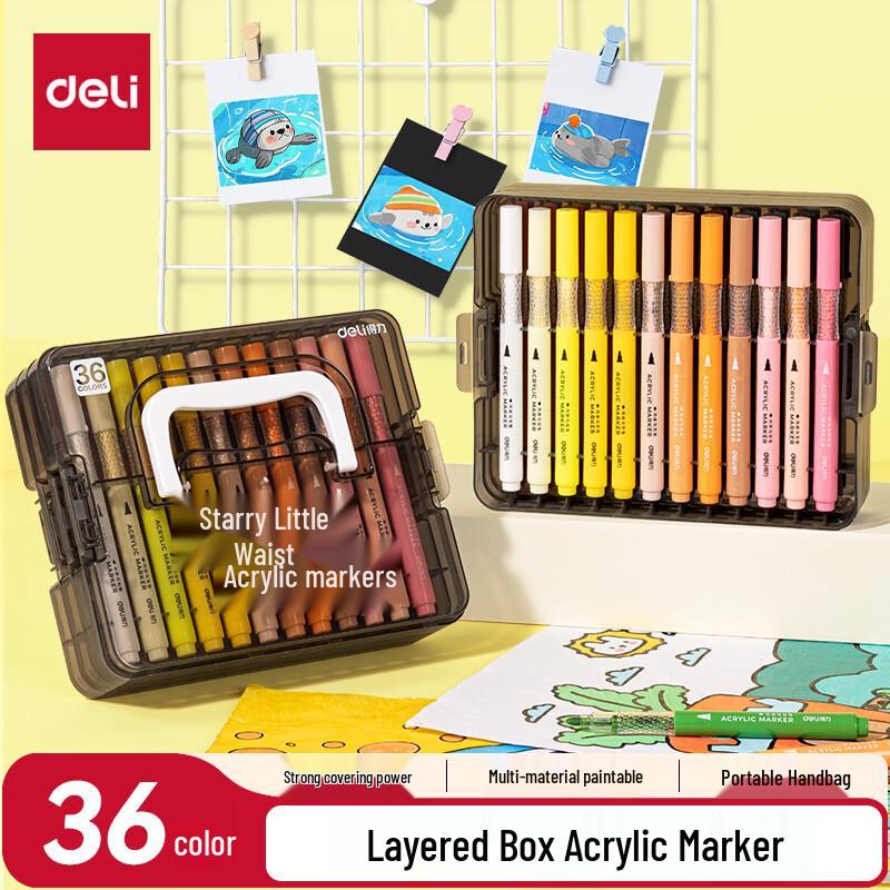 Deli Star Flash Cabin Stackable Acrylic Marker Pen Set