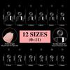 Short False Stiletto Extra 600pcs Nails Press On Nails Soak Off Clear Nail Tips With 12 Sizes Half Cover Nail Tips For Acrylic Nails Nail Supplies