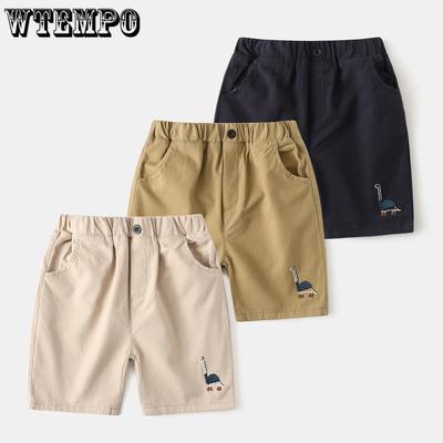 Children's Cropped Pants Summer Clothes Boys' Embroidered Casual Shorts Korean Baby Loose Shorts