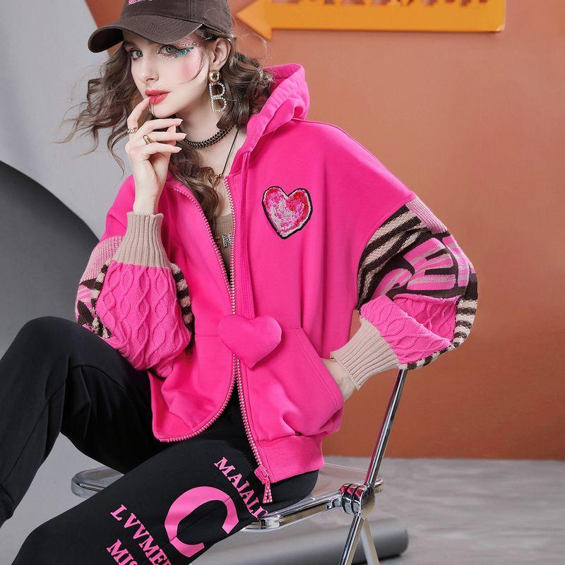 

Европейская станция D803 Новое поступление Свободные вязаные топы с флисовой подкладкой Rose (not Fleece-lined) In Stock S