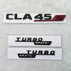 Letras 3D CLA 45 S ABS emblema TURBO 4matic para Mercedes Benz AMG guardabarros de coche maletero C117 C118 CLA45S pegatina acceRR1