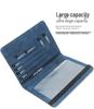 Australian Anti-magnetic Leather Passport Holder with Multi-card Slots and Elastic Band