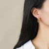Stainless Steel Earrings Star Heart Flower Twist Pentagram Hollow Earrings Gold Earrings Ladies Jewelry