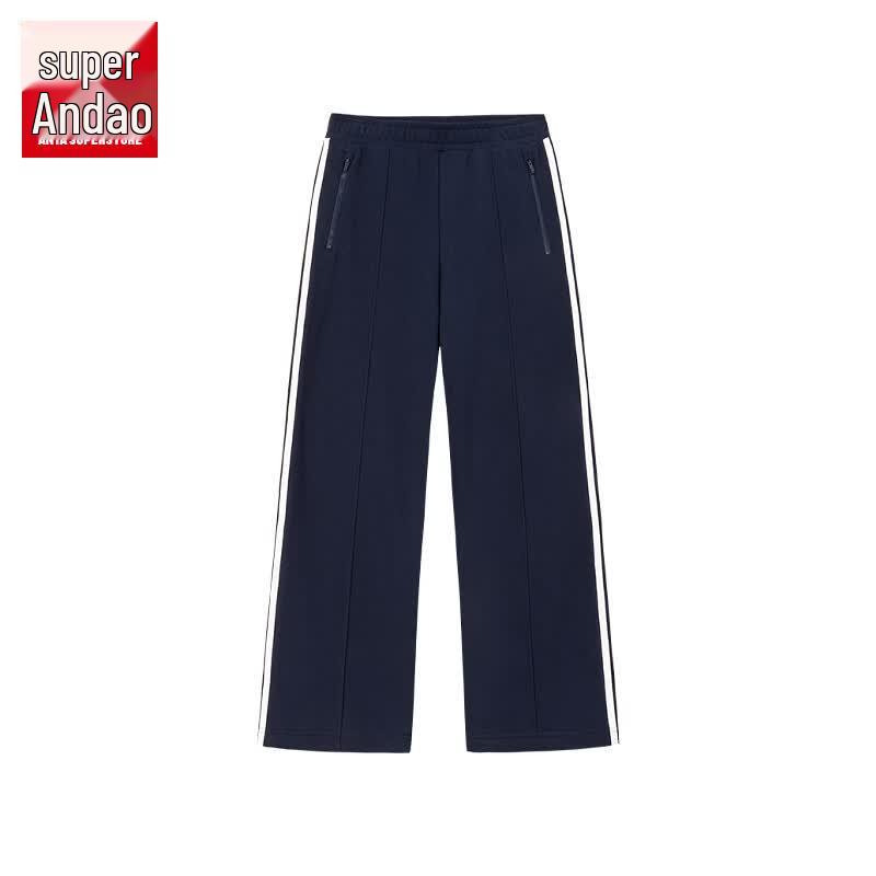 ANTA Women s Retro Double Stripe Loose Sport Pants XL