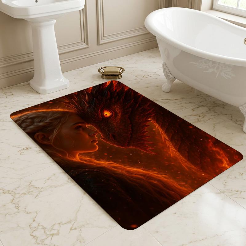 Dragon Bond Living Room Non-Slip Area Rug Soft Carpet for Bedroom Game Playroom Sofa Office Home Decor Doormat Christmas Gift C9211369