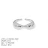 Emanco European and American Ins-Style Internet Celebrity New Stainless Steel Ring, Fashionable Niche Design, Versatile Open Ring, Direct Sales