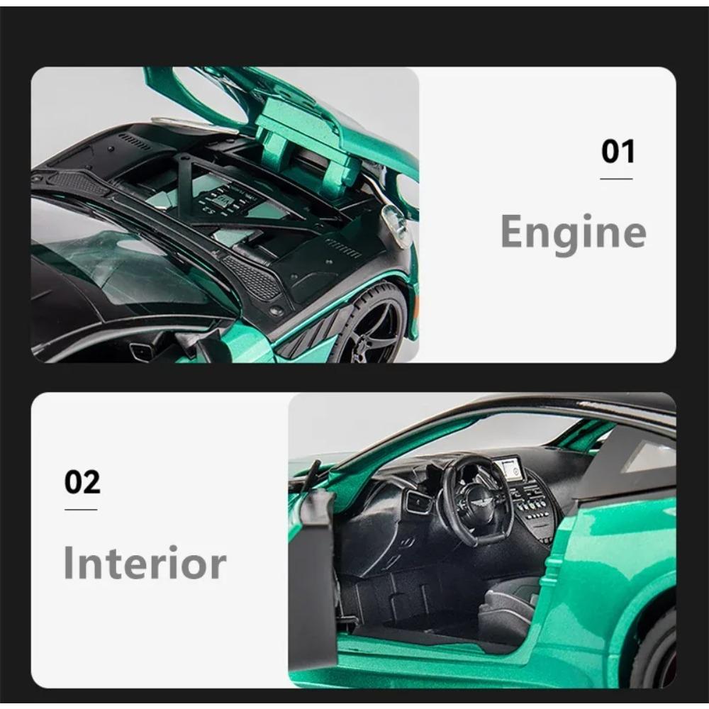 1/22 Aston Martin DBS Superleggera Alloy Sports Car Diecasts & Toy Vehicles Metal Car Model Simulation Collection Toys Gift