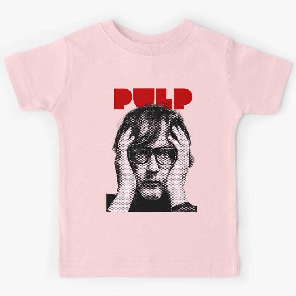 Pulp - Jarvis - red writing Kids T-Shirt 110