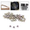 50Pcs 7Mm Silver Round Claw A Grade Rhinestones Colored Diamonds For Crafts And Decoration  Clothing Bags And Accessories