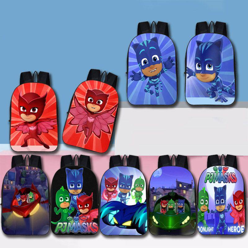 Durable Pj Mask Backpack For Kids With Vibrant 3d Cartoon Design And Adjustable Padded Straps