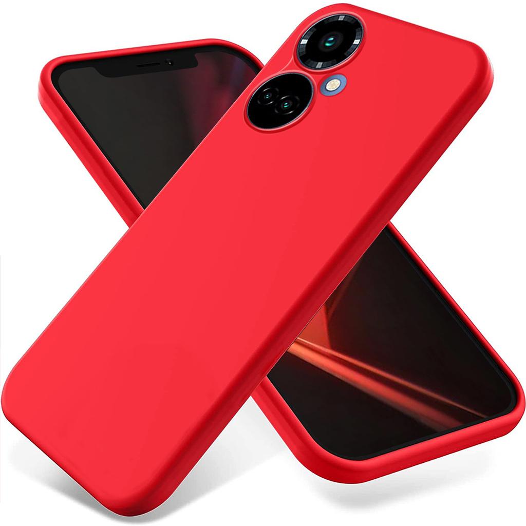 Liquid Silicone Phone Case for TECNO Camon 19 4G/19 Pro 4G/5G,Soft Touch Lining Protective Cover