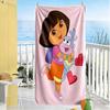 Dora Explorer Beach Towel Super Soft Microfiber Quickdry Fabric Comfortable Lightweight Suitable for Swimming, Gym, Camping, Yoga Vacation
