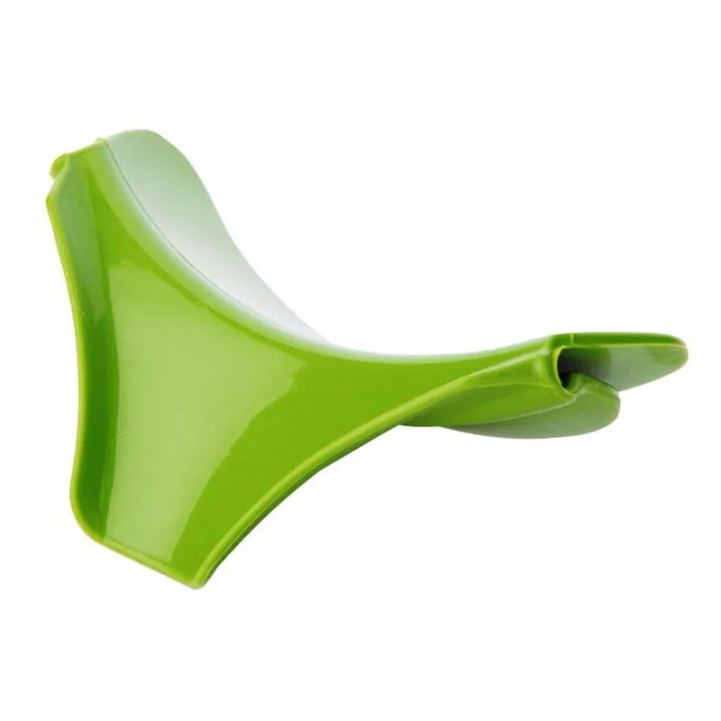 1/2pc Kitchen Funnel Creative Clip-on Silicone Strainer for Pot Pan Bowl Anti-Spill Liquid Guide Nozzle Kitchen Specialty Gadget