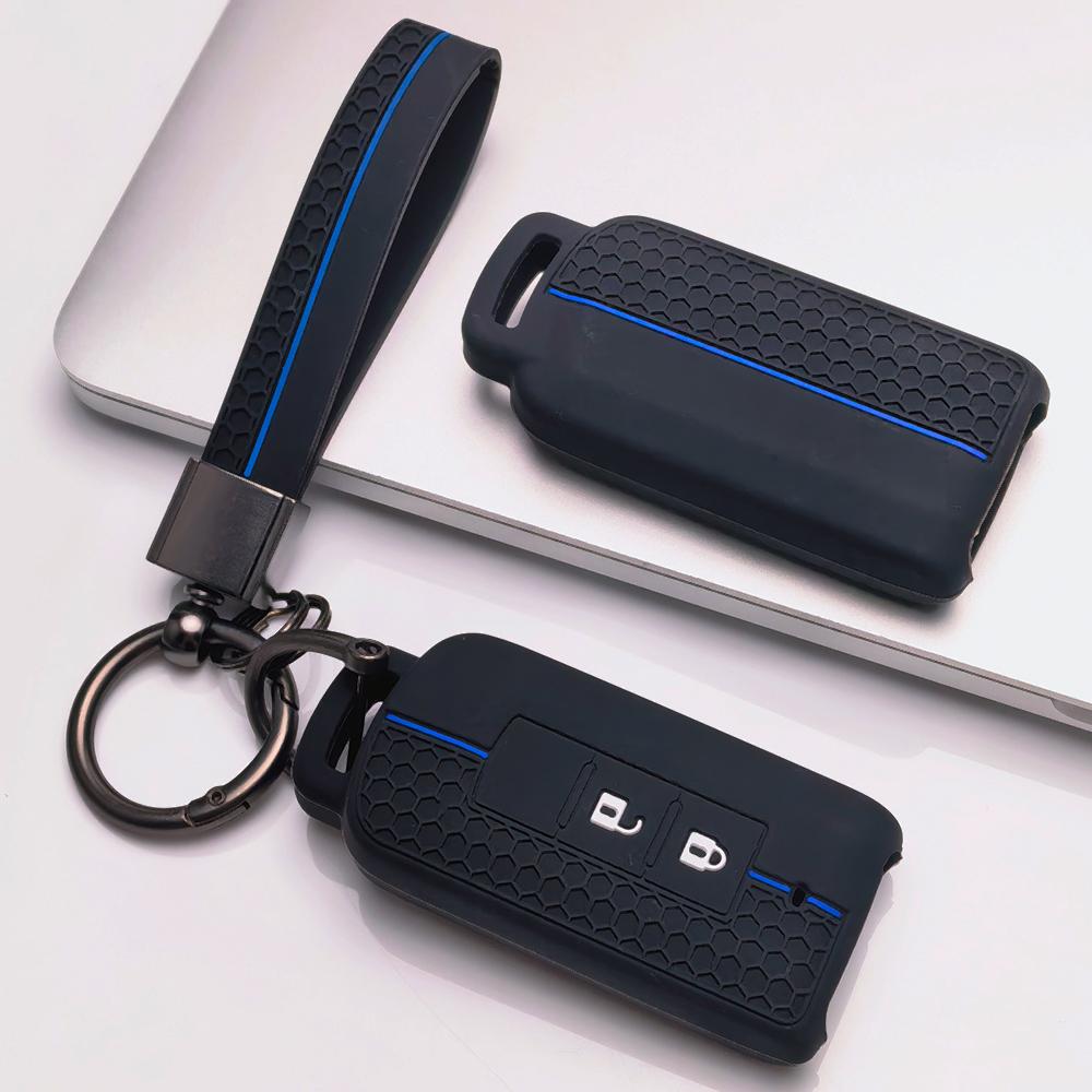 Key Shell Cover for Mitsubishi Outlander ASX Lancer Pajero Sport L200 Triton Eclipse with Keychain Anti-Scratch Surface Shockproof Structure