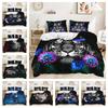 3D Digital Printing Bed Three-Piece Animal Beast Flower Dark Wind Quilt Kit