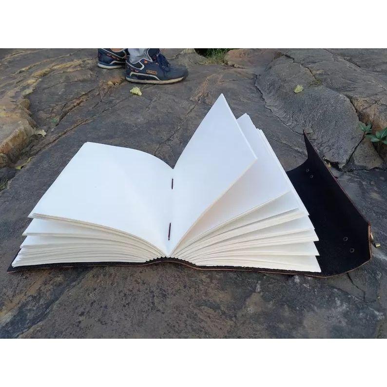 Extra velký 600stránkový kožený deník, Tree life Journal, Ručně vyráběný Tree Notebook