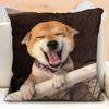 New Funny Shiba Inu Pillow Case Cute Cartoon Dog Cushion Cover For Bedroom Living Room Home Decorative Pillowcase