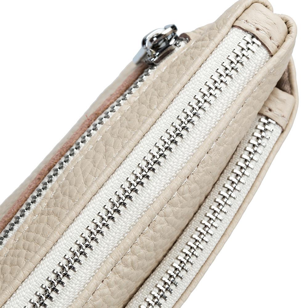 Borsa cambio moda europea e americana da donna, portafoglio piccolo semplice e multifunzionale da portare a mano con cerniera e portamonete