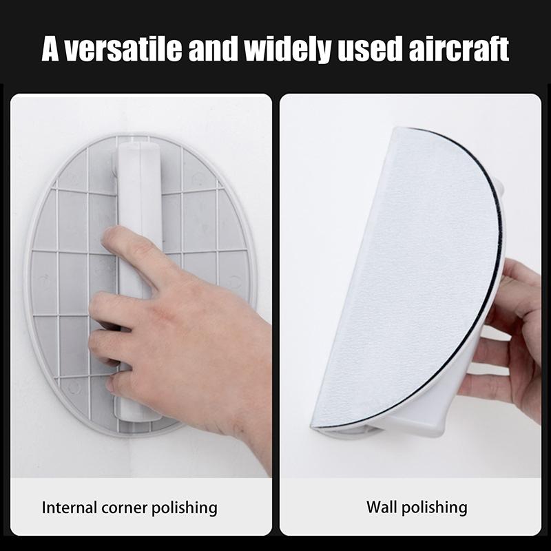 Halbkreisförmiges Innenwinkelschleifwerkzeug, Selbstklebende Kunststoff-Hochwertige Handschleifplatte