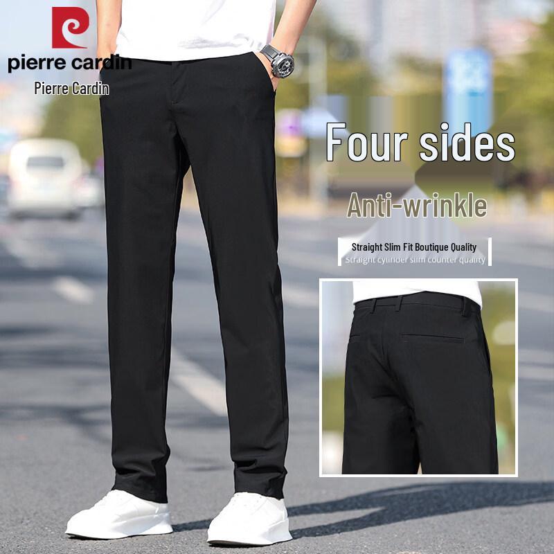 

Pierre Cardin Men s Straight Fit Wrinkle-Free Business Casual Pants 38