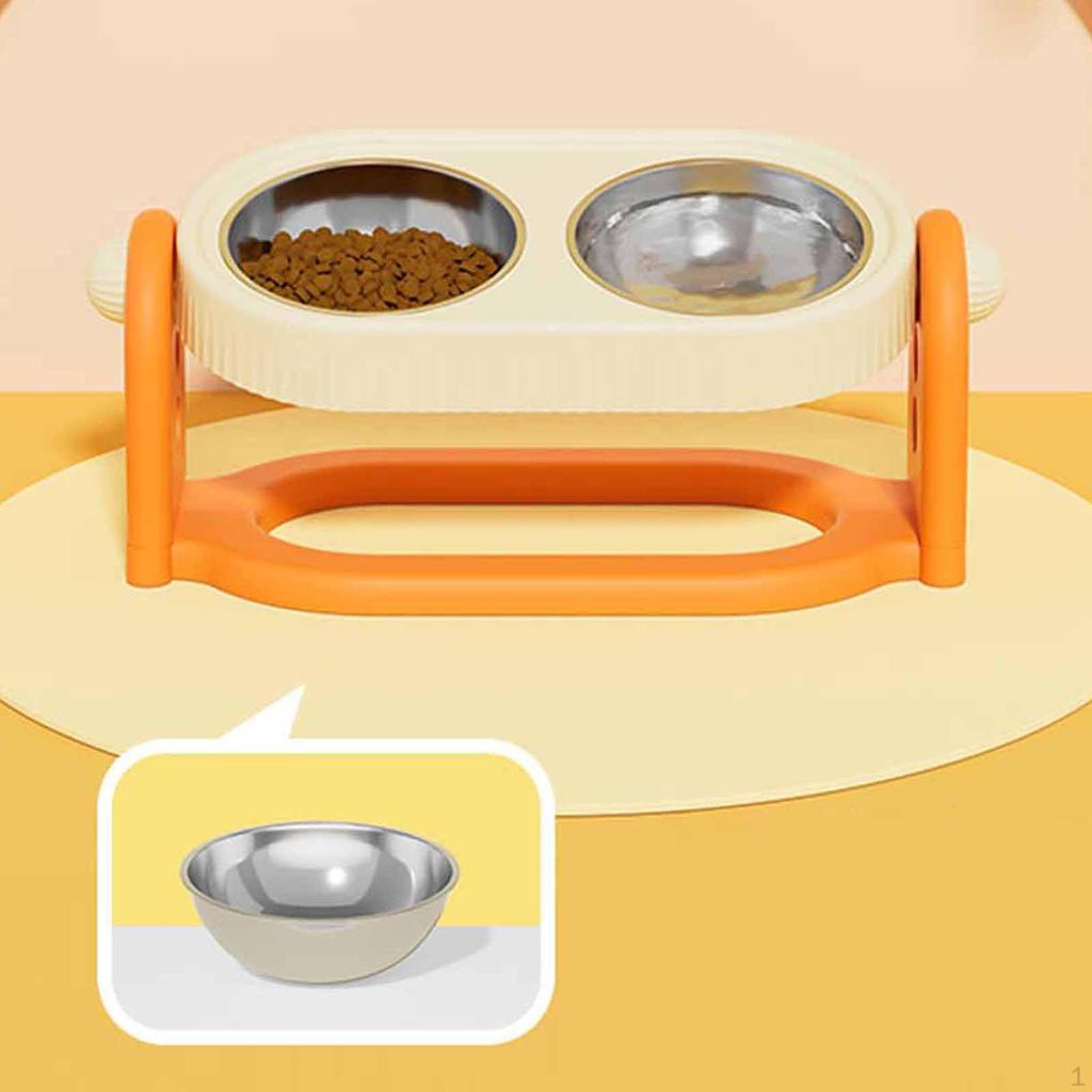Höhenverstellbarer Futterspender für Katzen und Hunde, Universell für Hunde mit