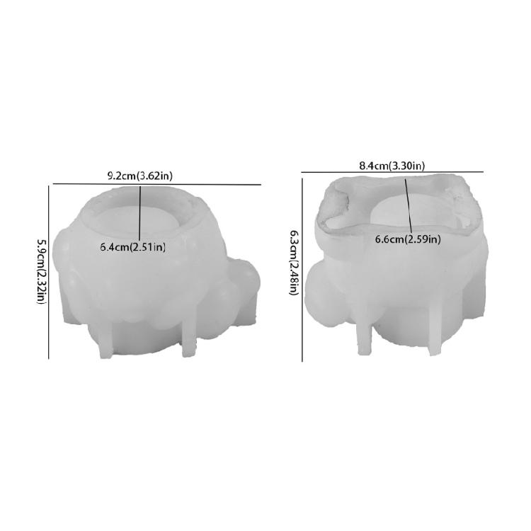 Tealight Candle Holder Silicone Mold Jewelry Storage Box Sheep Epoxy Resin Mold for DIY Crafts Home Decors Ornament