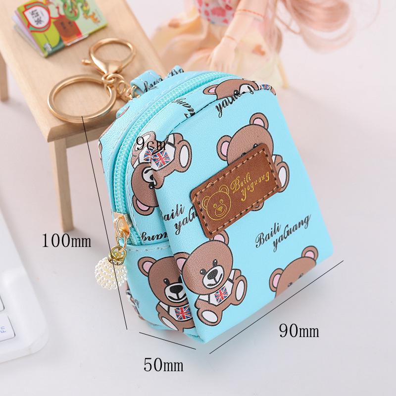 Creative Bear Mini Backpack Keychain & Coin Purse – Japan & South Korea Design