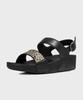 Fitflop Lulu Glitter Splash Sandalen Schwarz
