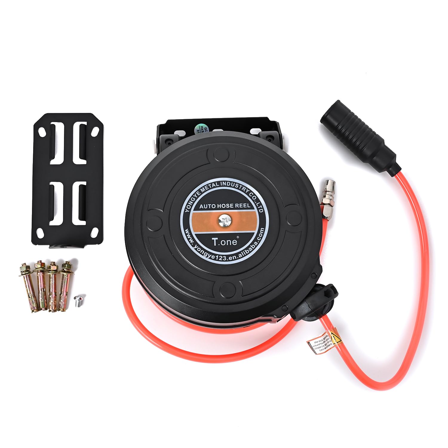 

Rikopin Air Hose 8mm Outer Automatic Drum 22cm H x W x 7cm for Air Air Air Air and Air Grinders Reel, 6m, Diameter, Rewind, Type, 18.5cm D, чорний