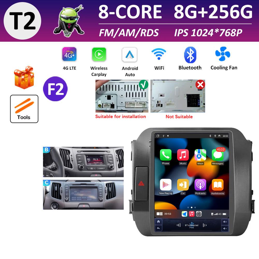 Car Multimedia Video Audio Player for KIA Sportage 3 SL 2010 2011 2012 2013 - 2016 Wireless Carplay WIFI DSP Stereo Bluetooth 4G