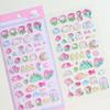 1 Sheet High Grade 3D Relief Sticker Flower Grass Musical Raised Sticker Adhesive Decorative Phone Case Accessories