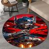 1PC Optimus-Prime Round Rug, Non-slip Chair Mat, Home Decor, Circle Carpet Perfect for Office, Bedroom, Living Room,Christmas gift