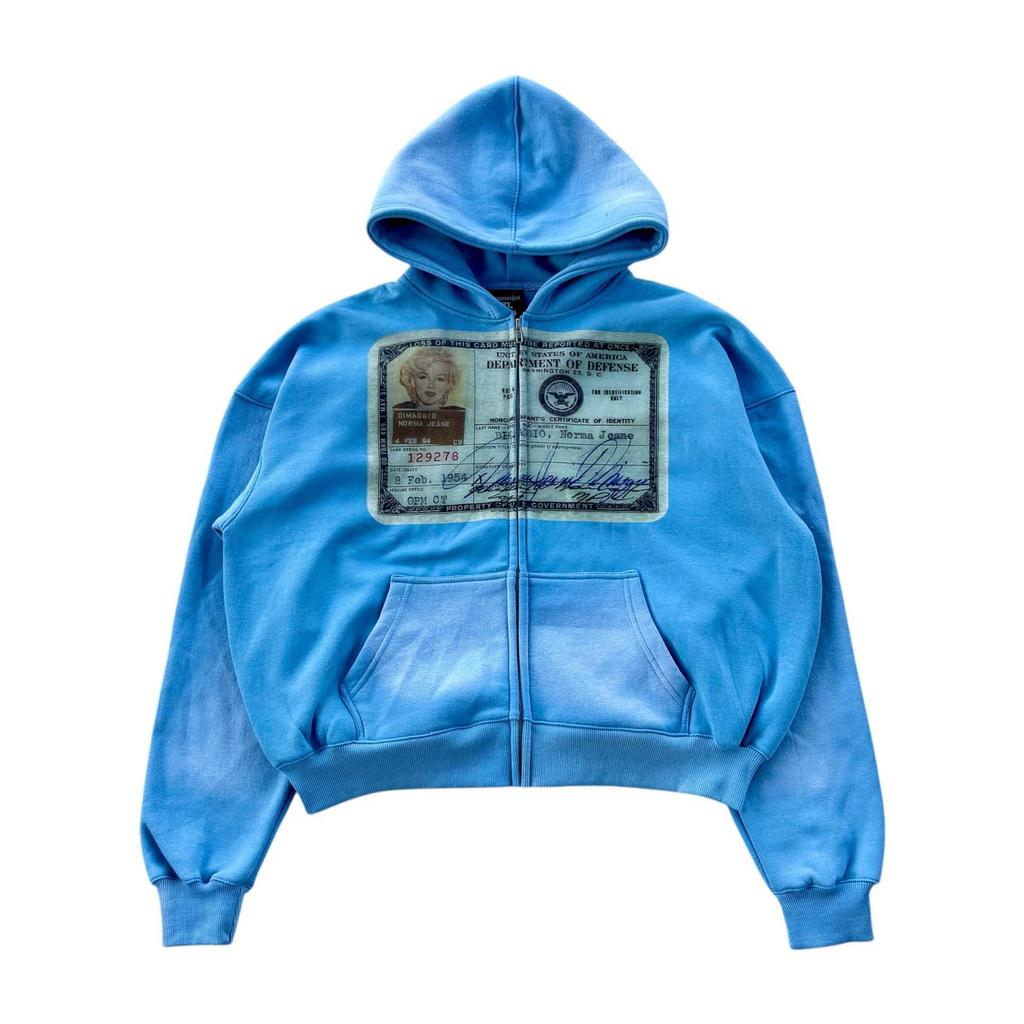 Felpa con cerniera unisex - Stile europeo americano 2025, Design con stampa a caldo