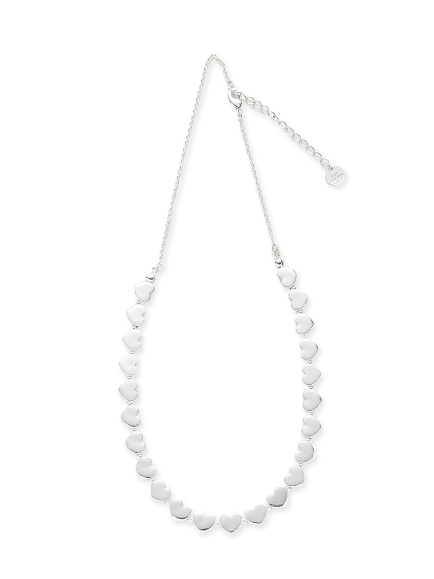 

[Lily Brown] Metal Heart Chain Necklace LWGA261340 Women s Silver Free Size