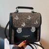 Student Class Backpack Women's Korean Version Retro Fashion Butterfly Handbag 2025 Niche Simple Trend Shoulder Bag