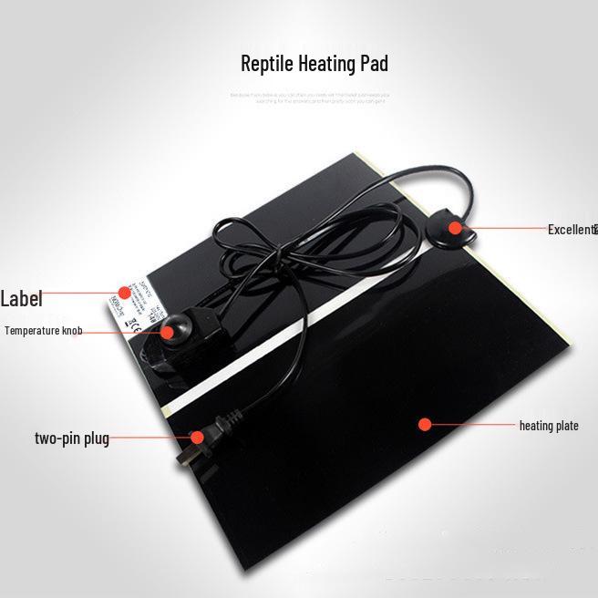 Reptile Heating Pad with Temperature Control for Turtles, Lizards, Fish Tanks, Frogs, Geckos, and Bettas.