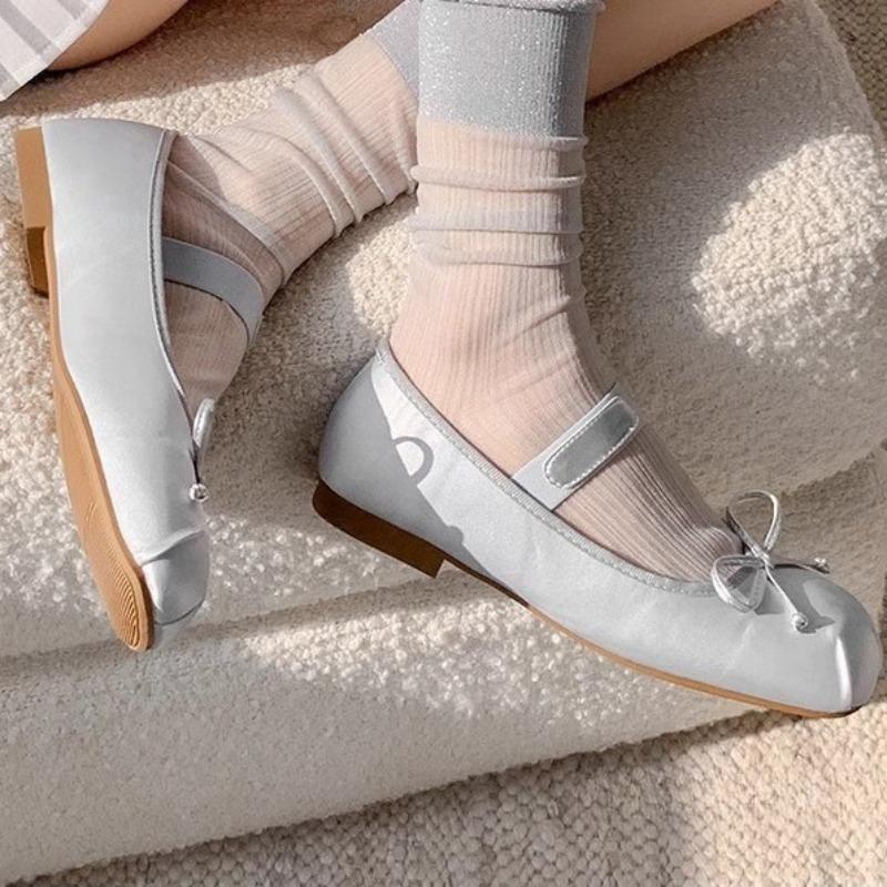 Women's Summer Ultra Thin Ballet Wind Drum Crystal Pile Socks