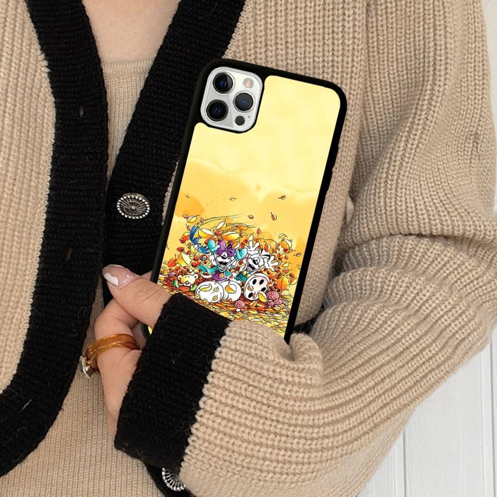 Kreslený kryt na telefon D-Diddl pro iPhone 17 16 15 14 13 Plus 12 11 Pro Max PC+TPU Zadní kryt