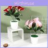 Silk Fabric Miniature Indoor Wedding Tabletop Decor With Realistic Artificial Flowers For Home And Event Use