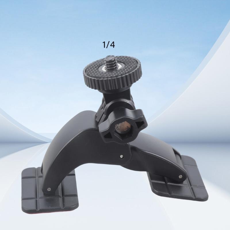 Sticky Base Car Mount 1/4 Thread Adapter Adjustable Adhesive Dashboard Mount For Dashcam DSLR Camera Installation