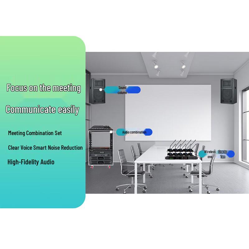 Runpu Wireless Conference Audio Amplification System RP-WXKSD840 (CN Version)