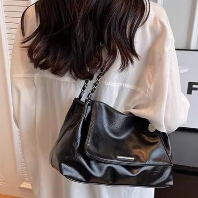 Bolsa de Axila de Grande Capacidade Textura Bolsa Tote de Nicho Francês Moda Bolsa Transversal de Ombro Único