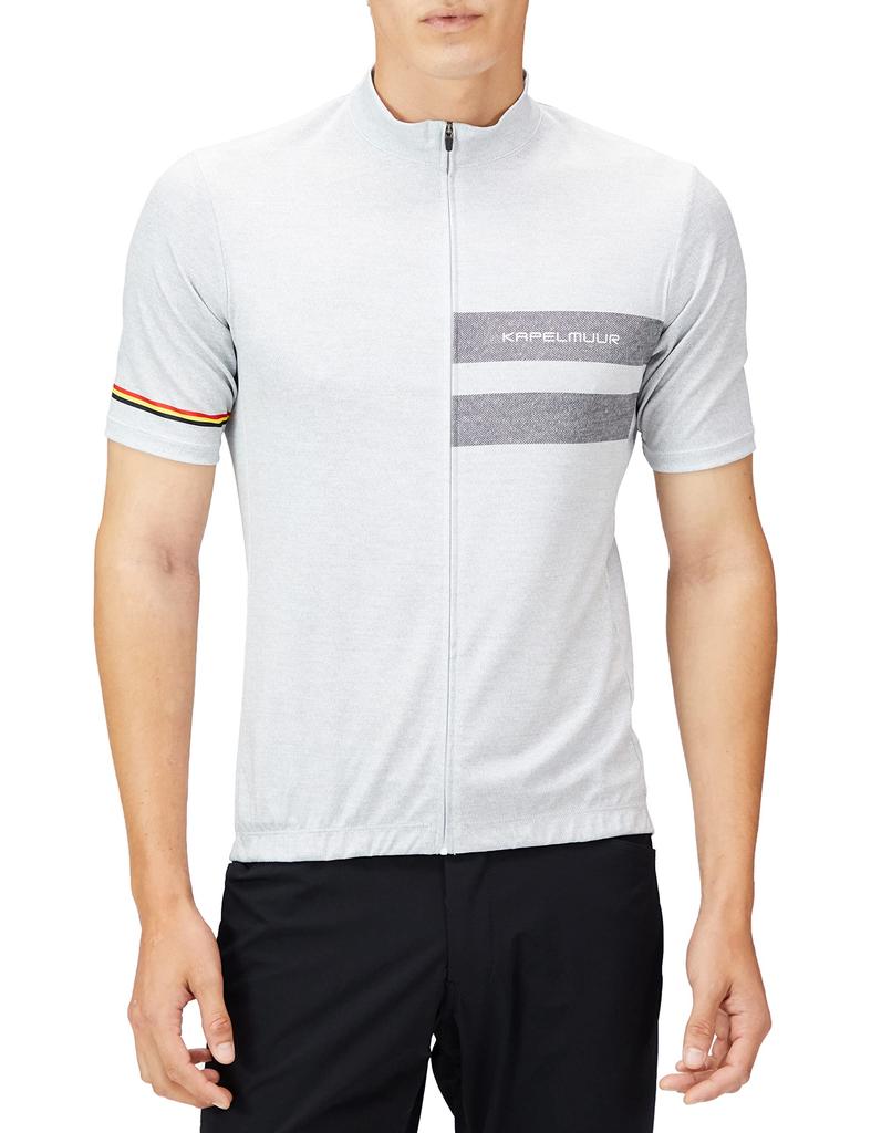 Kapelmuur Cycling Short Denim UV Zippered Back Size XS Jersey, Unisex, Sleeve, Print, Protection, Pocket, White,