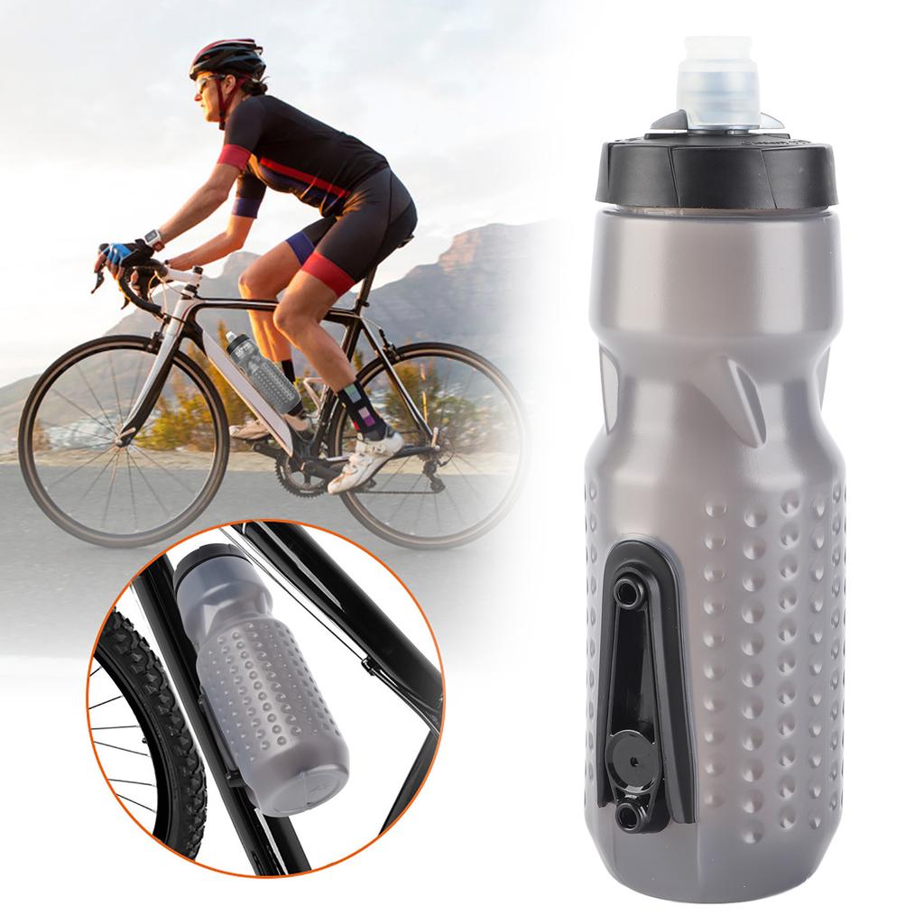 Mountain Cycling Magnetic Outdoor Riding Bottle Large Volume Quick Pull Up Bottle(Gray)