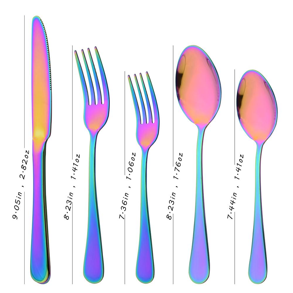 Set Posate 20 Pezzi Per 4 Persone - Acciaio Inox Con Incisione Floreale - Coltelli, Forchette, Cucchiai - Eleganti E Lavabili In Lavastoviglie
