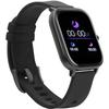 Silikon-Uhrenarmband Smart-Sportuhr Gesundheitsüberwachung Schrittzähler intelligentes Armband Schwarz