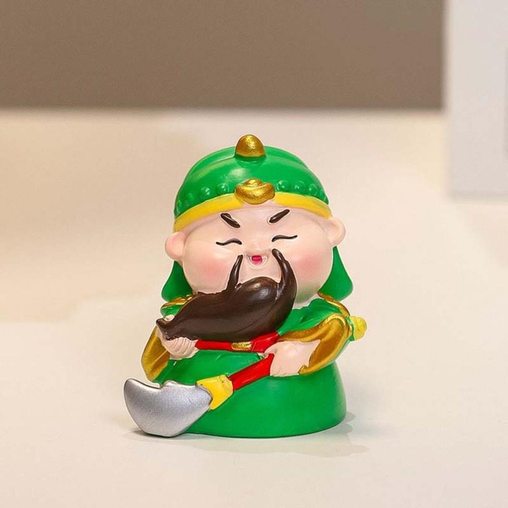 Resin Chinese Wealth God Ornament Guanyin Chinese God Chinese New Year Figurines Tathagata Maitreya New Year Mascot Doll