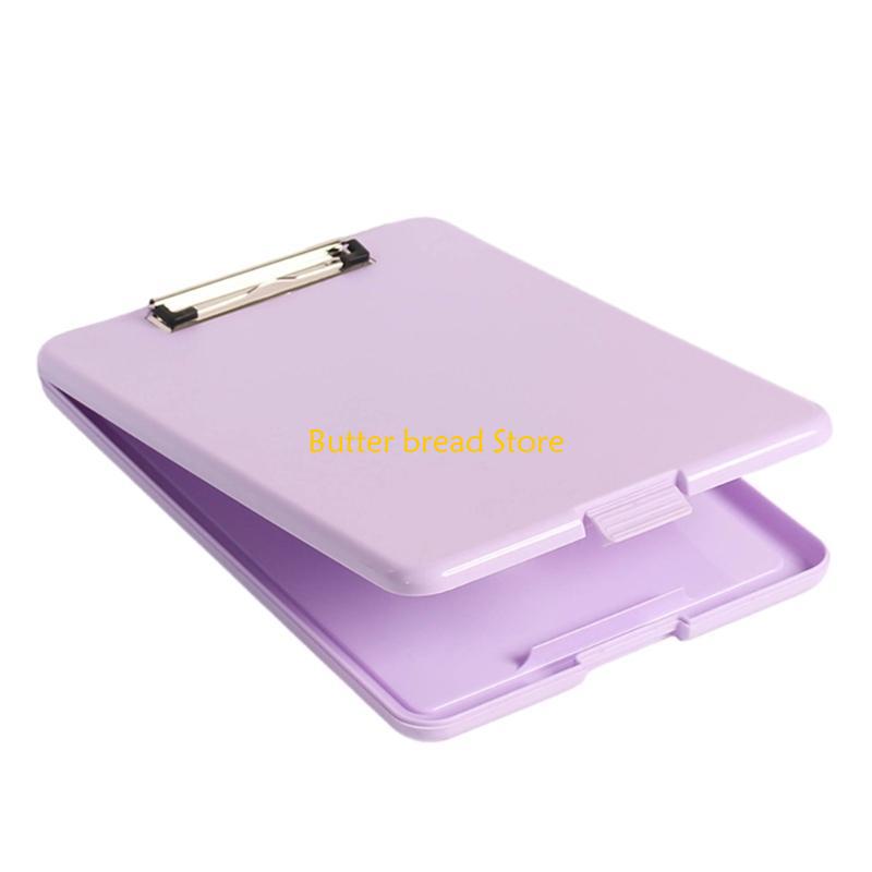 W89C File Case with Clipboard, File Document Organiser Box with Clipboard